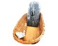 Basil Pasja kisállat szállító hátsó kosár rattan, 45x28cm