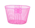 Gyerek kosár kerékpárra sűrűszövésű fém rózsaszín fix rögzítésű