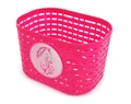 Gyerek kosár lovas mintával, műanyag, rácsos, pink