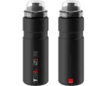 Elite Syssa rozsdamentes acél kerékpáros kulacs 750ml mattfekete zárható kupakkal