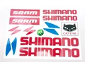 Shimano műgyantás matrica garnitúra 35x16cm és 25x17cm-es ívek választható színekben