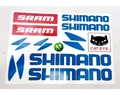 Shimano műgyantás matrica garnitúra 35x16cm és 25x17cm-es ívek választható színekben