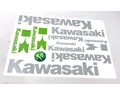 Kawasaki matrica garnitúra 35x25cm zöld vagy ezüst