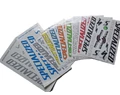 Specialized matrica garnitúra műgyantás bevonnattal 35x16cm és 25x17 cm ívek választható színekben