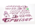 Cruiser matrica garnitúra 35x12cm ezüst és arany színben kapható
