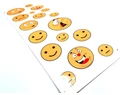 Smile matrica garnitúra műgyantás 25x17cm különböző figurákkal