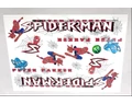 SpiderMan matrica garnitúra műgyantás 25x17cm 2féle színben kapható