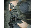 Pumpa láb SKS Airstep Digi 7bar spirál tömlővel, nyomásmérővel, LED-kijelzővel, fekete