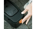 Pumpa láb SKS Airstep Digi 7bar spirál tömlővel, nyomásmérővel, LED-kijelzővel, fekete