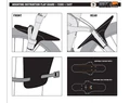 Sárvédő MTB SKS Flap Guard villára gyorskötözővel rögzíthető 1db műanyag