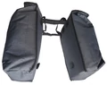 Velotech 2 részes túratáska csomagtartóra 2x22 liter, hevederes rögzítéssel, vízálló, szürke