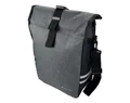 Velotech 1 részes túratáska csomagtartóra 20 liter, hevederes rögzítéssel, vízálló, szürke