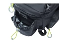 Basil Miles XL Pro táska csomagtartóra 9-36L bővíthető kapacitás, adapter nélkül, fekete/lime