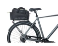 Basil Miles XL Pro táska csomagtartóra 9-36L bővíthető kapacitás, adapter nélkül, fekete/lime