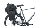 Basil Miles XL Pro táska csomagtartóra 9-36L bővíthető kapacitás, adapter nélkül, fekete/lime