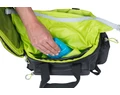 Basil Miles XL Pro táska csomagtartóra 9-36L bővíthető kapacitás, adapter nélkül, fekete/lime