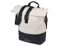 Basil Cove Shopper csomagtartóra szerelhető táska 1 részes 16l, akasztható-biztosítható, fehér/fekete