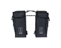 Basil Mara XXL Double Bag 2 részes táska csomagtartóra 47L kapacitás, fekete színű