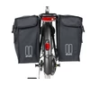 Basil Mara XXL Double Bag 2 részes táska csomagtartóra 47L kapacitás, fekete színű