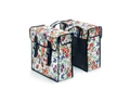Basil Mara XL Double Bag 2 részes táska csomagtartóra 35L kapacitás, vízlepergető, virágos