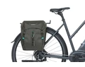 Basil Discovery Double 2 részes táska csomagtartóra 18L kapacitás, pántos rögzítés, szürke színű