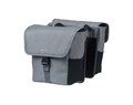 Basil Go Double Bag 2 részes táska csomagtartóra 32L kapacitás, pántos rögzítés, szürke színű