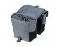 Basil Go Double Bag 2 részes táska csomagtartóra 32L kapacitás, pántos rögzítés, szürke színű