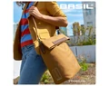 Basil City Shopper csomagtartóra szerelhető táska 1 részes 16l, akasztható-biztosítható, barna