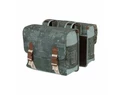 Basil Boheme Double Bag dupla táska csomagtartóra 35L kapacitás, forest zöld