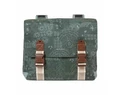 Basil Boheme Double Bag dupla táska csomagtartóra 35L kapacitás, forest zöld