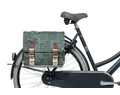Basil Boheme Double Bag dupla táska csomagtartóra 35L kapacitás, forest zöld