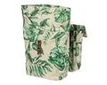 Basil Ever-Green Double Bag táska csomagtartóra 2 részes 28-32L kapacitás, fényvisszaverős, bézs