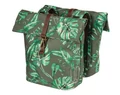 Basil Ever-Green Double Bag táska csomagtartóra 2 részes 28-32L kapacitás, fényvisszaverős, thyme zöld