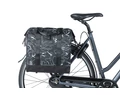 Basil Grand Flower Bicycle Shopper táska csomagtartóra 1 részes, 23L kapacitás, fekete virágos