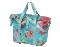 Basil BLoom Field Handbag táska csomagtartóra vagy kormányra 8-11L kapacitás kék-virágos színű