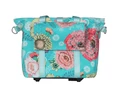 Basil BLoom Field Handbag táska csomagtartóra vagy kormányra 8-11L kapacitás kék-virágos színű