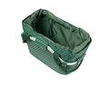 Basil Flair Carry All kosár csomagtartóra Mik 2.0 adapterrel 18 liter kapacitással zöld színben