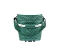 Basil Flair Carry All kosár csomagtartóra Mik 2.0 adapterrel 18 liter kapacitással zöld színben