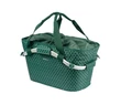 Basil Flair Carry All kosár csomagtartóra Mik 2.0 adapterrel 18 liter kapacitással zöld színben