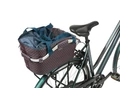 Basil Flair Carry All kosár csomagtartóra Mik 2.0 adapterrel 18 liter kapacitással navy kék színben
