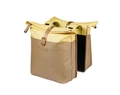 Basil Vive Double Pannier csomagtartóra szerelhető MIK táska 2 részes 35 l, homokszínű/sárga
