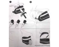BBB StorePack nyeregtáska BSB-12 M, adapteres rögzítés, 0,64L, fekete