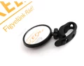 Tükör KTM bilincses 58x58mm szilikonpántos fekete/narancs