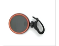 Tükör KTM bilincses 58x58mm szilikonpántos fekete/narancs