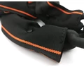 Zár U KTM 5mm átmérőjű 120cm hosszú lánccal, fekete/narancs, számkombinációs