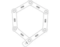 Abus Bordo Granit X-Plus 6500/120 összehajtható kerékpárzár 120cm hosszú nagyértékű kerékpárok, ebike-ok biztosítására