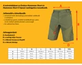Endura Hummvee Short kivehető betétes kerékpáros nadrág fekete XXXL-es