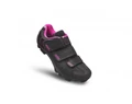 FLR Elite F-55 MTB cipő, 3 tépőzáras rögzítés, 38-as méret, fekete/pink