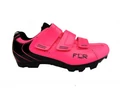 FLR Elite F-55 MTB cipő, 3 tépőzáras rögzítés, 38-as méret, fluo pink