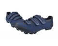 FLR F-55 Knit MTB cipő, 3 tépőzáras rögzítés, 46-os méret fekete/kék
